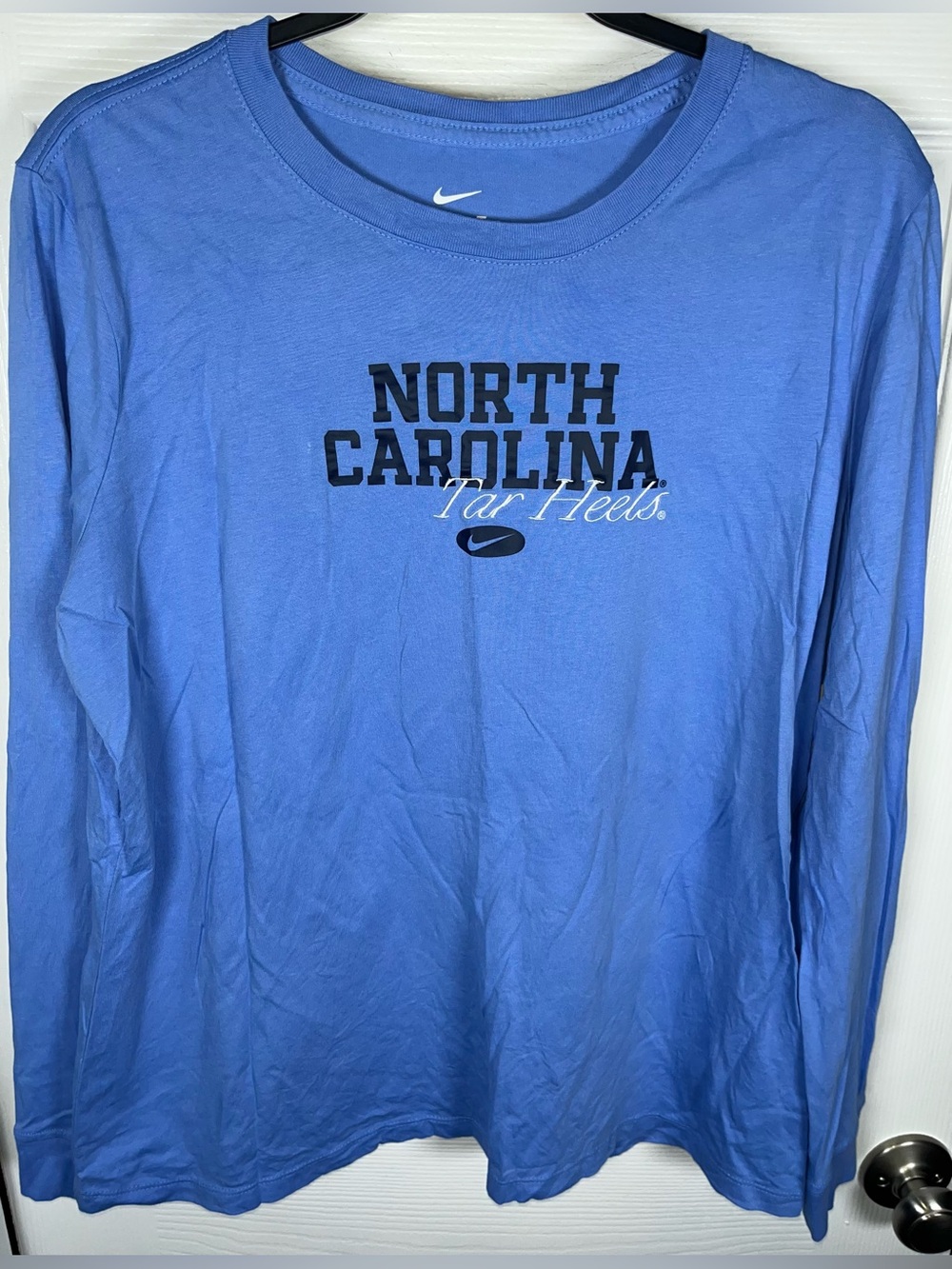 Nike University of North Carolina Tar Heels Long Sleeve Tee T-Shirt Women's XL